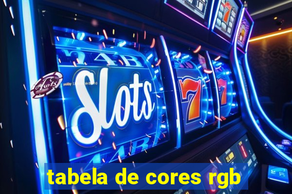 tabela de cores rgb